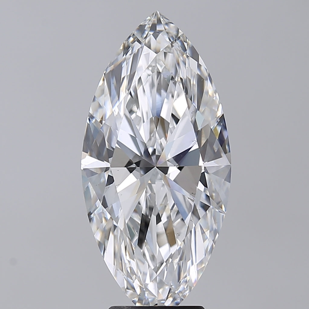 5.02 Carat Marquise Shaped, Excellent Cut, E Color, VS1 Clarity, IGI Certified Lab Grown Diamond