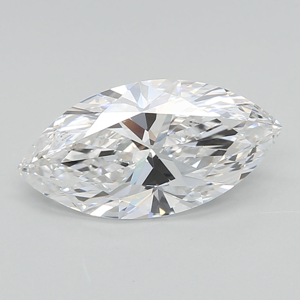 2.09 Carat Marquise Shaped, Ideal Cut, E Color, VVS2 Clarity, IGI Certified Lab Grown Diamond