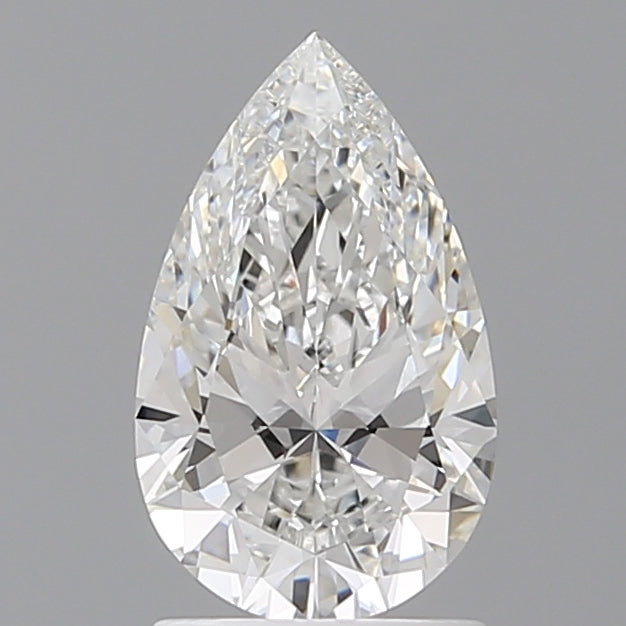 1.58 Carat Pear Shaped, Ideal Cut, E Color, VVS2 Clarity, IGI Certified Lab Grown Diamond
