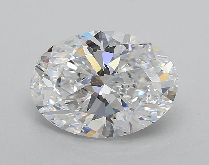 2.00 Carat Oval Shaped, Excellent Cut, D Color, VVS1 Clarity, IGI Certified Lab Grown Diamond