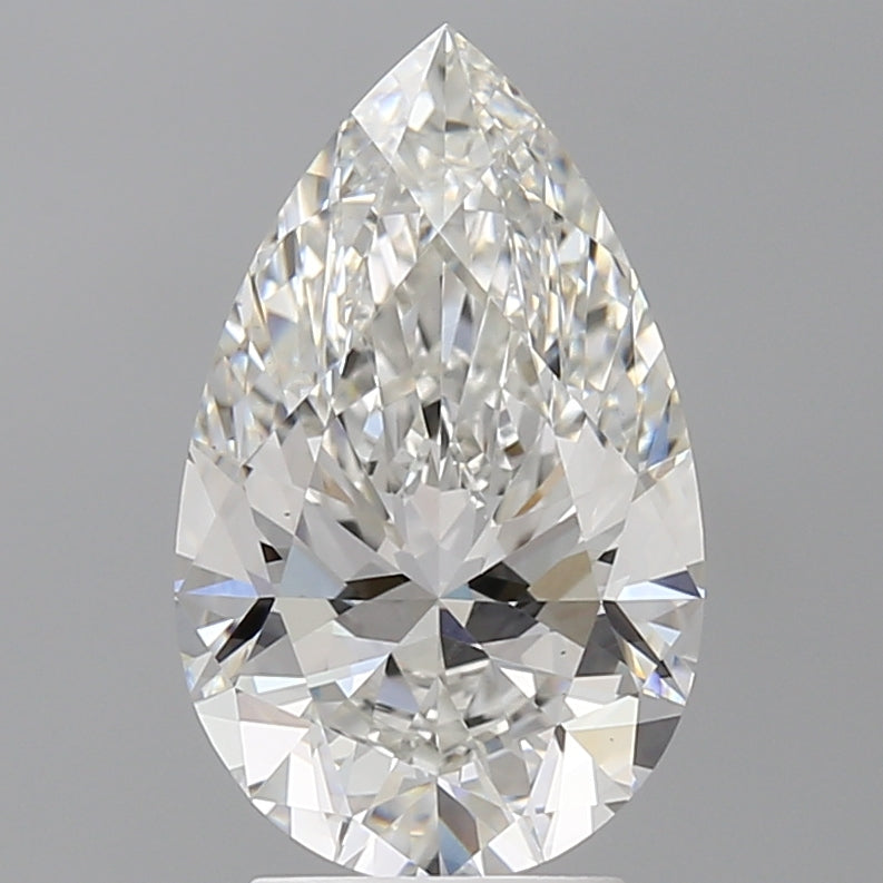 3.50 Carat Pear Shaped, Ideal Cut, F Color, VS1 Clarity, IGI Certified Lab Grown Diamond