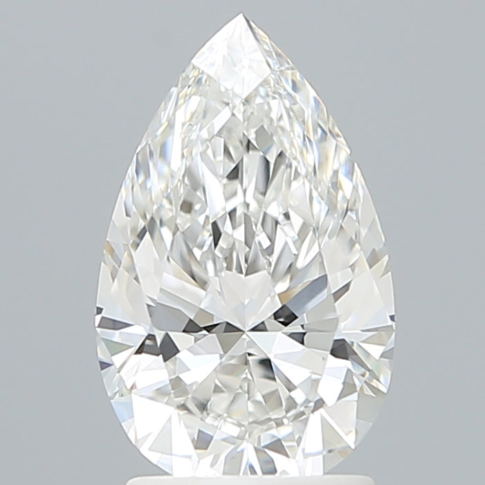 2.08 Carat Pear Shaped, Ideal Cut, F Color, VVS1 Clarity, IGI Certified Lab Grown Diamond