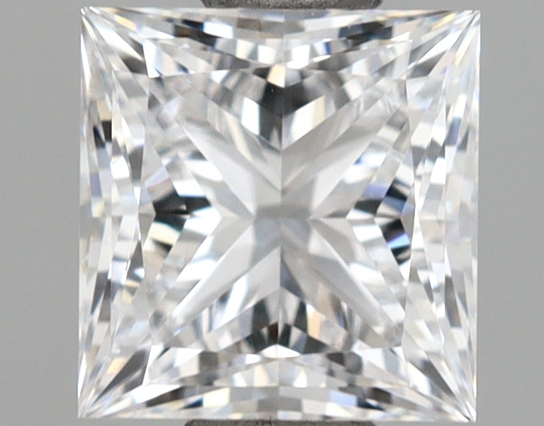 1.19 Carat Princess Shaped, Ideal Cut, D Color, VVS2 Clarity, IGI Certified Lab Grown Diamond