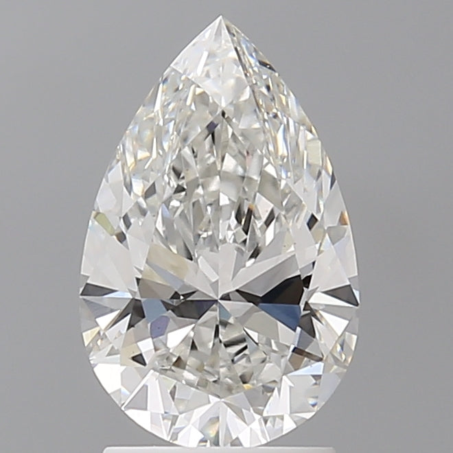2.09 Carat Pear Shaped, Ideal Cut, F Color, VVS2 Clarity, IGI Certified Lab Grown Diamond