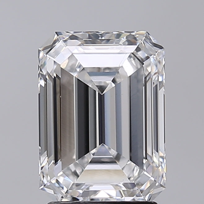 2.51 Carat Emerald Shaped, Very Good Cut, E Color, VS1 Clarity, IGI Certified Lab Grown Diamond