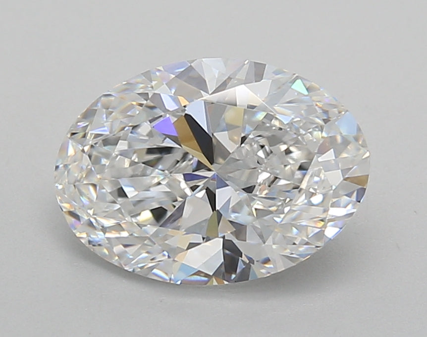 2.01 Carat Oval Shaped, Excellent Cut, D Color, VVS2 Clarity, IGI Certified Lab Grown Diamond