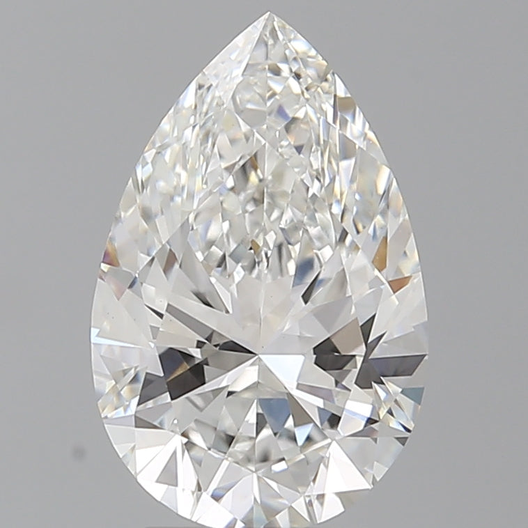3.52 Carat Pear Shaped, Ideal Cut, E Color, VVS2 Clarity, IGI Certified Lab Grown Diamond