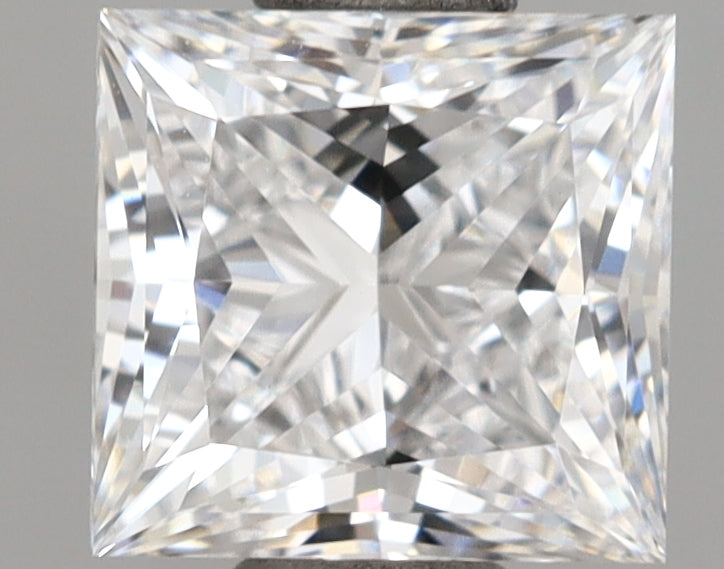 1.04 Carat Princess Shaped, Ideal Cut, D Color, VVS2 Clarity, IGI Certified Lab Grown Diamond