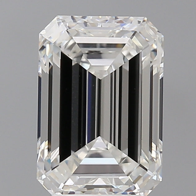 3.53 Carat Emerald Shaped, Ideal Cut, E Color, VVS2 Clarity, IGI Certified Lab Grown Diamond