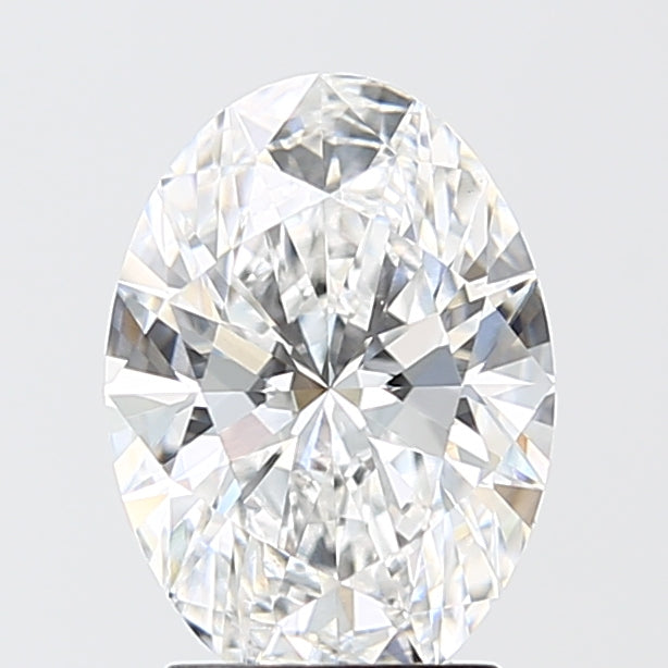 2.10 Carat Oval Shaped, Ideal Cut, D Color, VVS2 Clarity, IGI Certified Lab Grown Diamond