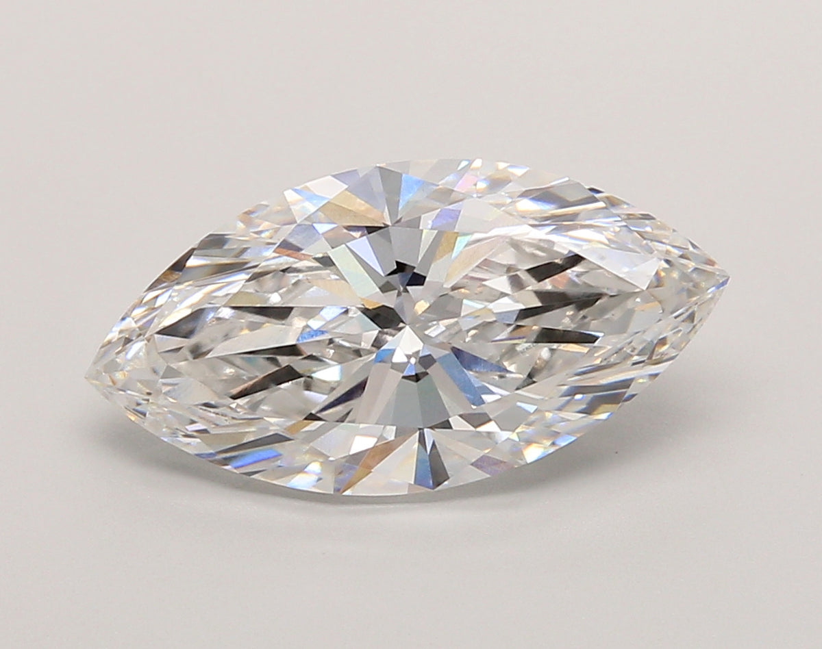 4.01 Carat Marquise Shaped, Ideal Cut, F Color, VS1 Clarity, IGI Certified Lab Grown Diamond