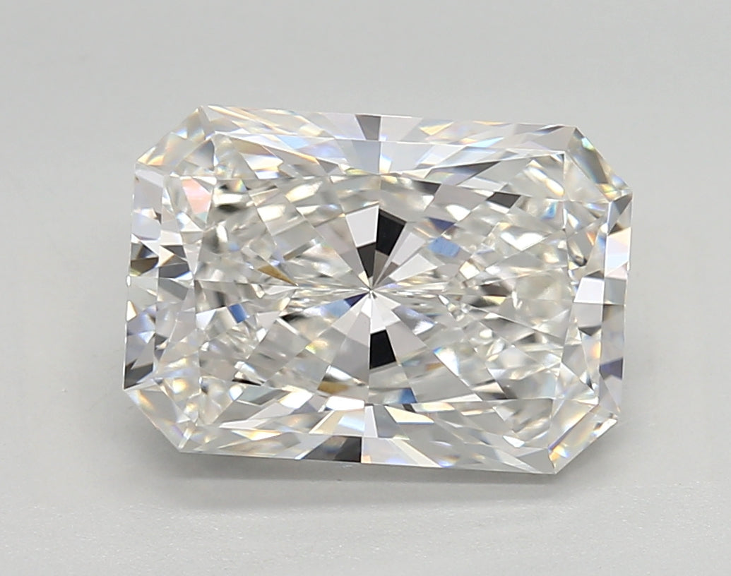 4.14 Carat Radiant Shaped, Very Good Cut, E Color, VVS2 Clarity, IGI Certified Lab Grown Diamond