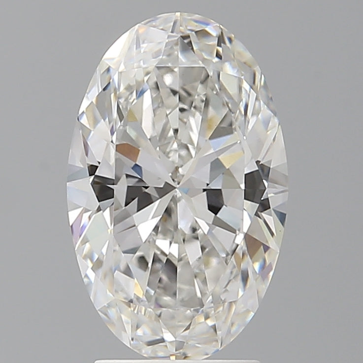 3.04 Carat Oval Shaped, Ideal Cut, F Color, VVS2 Clarity, IGI Certified Lab Grown Diamond