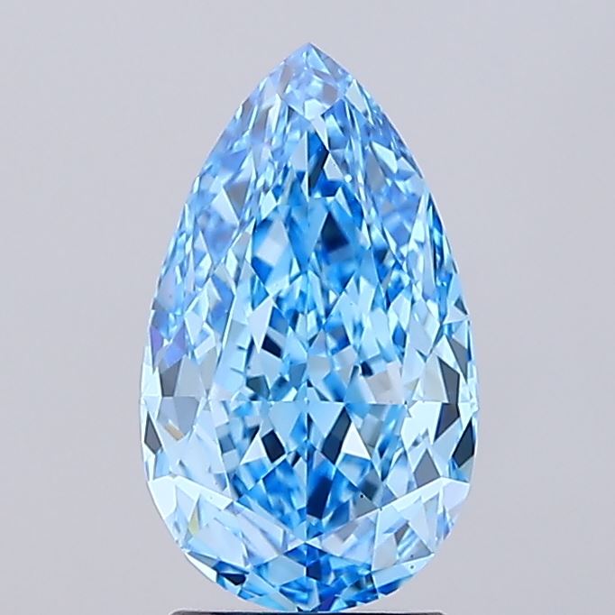 3.07 Carat Pear Shaped, Excellent Cut, VS1 Clarity, IGI Certified Lab Grown Diamond