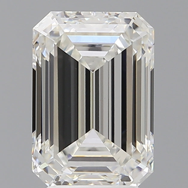 3.59 Carat Emerald Shaped, Ideal Cut, F Color, VVS2 Clarity, IGI Certified Lab Grown Diamond