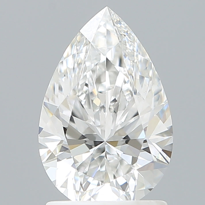 1.59 Carat Pear Shaped, Ideal Cut, E Color, VS1 Clarity, IGI Certified Lab Grown Diamond