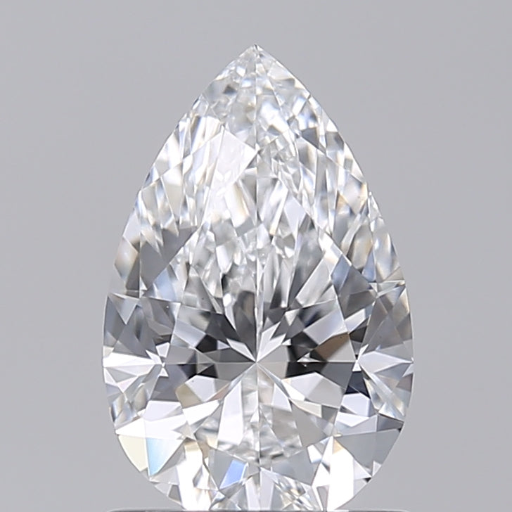 1.00 Carat Pear Shaped, Excellent Cut, E Color, VS1 Clarity, IGI Certified Lab Grown Diamond