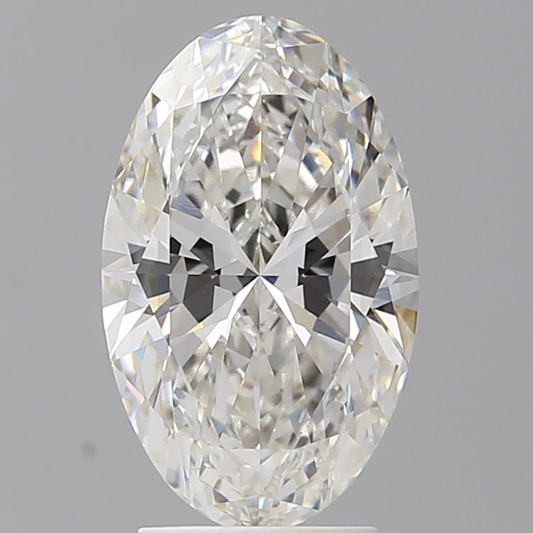 3.07 Carat Oval Shaped, Ideal Cut, F Color, VVS2 Clarity, IGI Certified Lab Grown Diamond