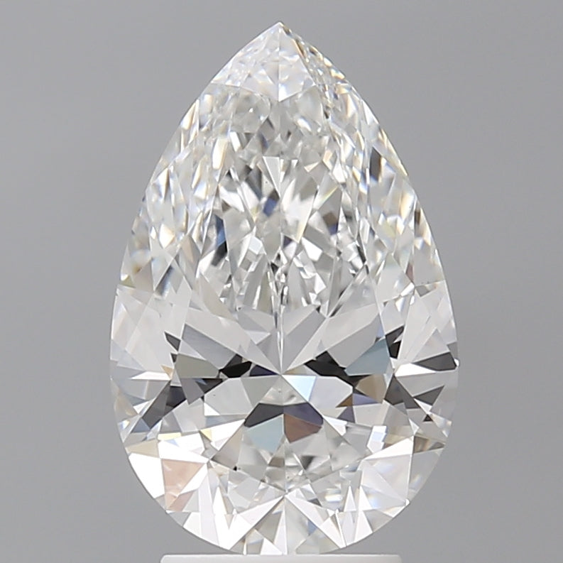 3.50 Carat Pear Shaped, Ideal Cut, E Color, VVS2 Clarity, IGI Certified Lab Grown Diamond