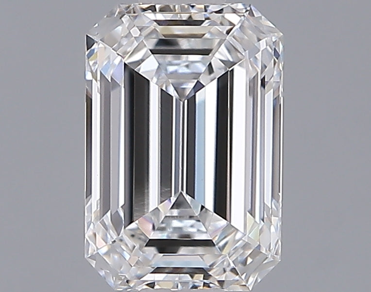1.53 Carat Emerald Shaped, Ideal Cut, E Color, VVS1 Clarity, IGI Certified Lab Grown Diamond