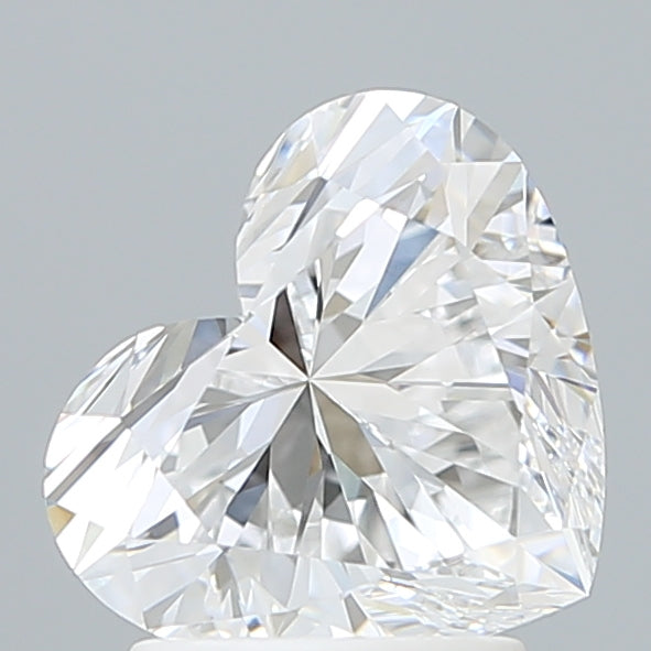 2.22 Carat Heart Shaped, Ideal Cut, D Color, VVS1 Clarity, IGI Certified Lab Grown Diamond