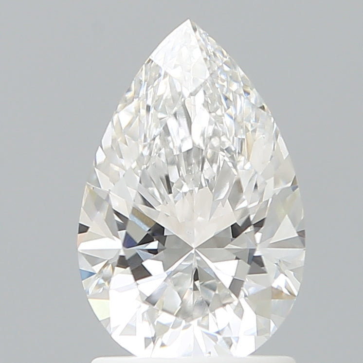 1.59 Carat Pear Shaped, Ideal Cut, E Color, VVS2 Clarity, IGI Certified Lab Grown Diamond