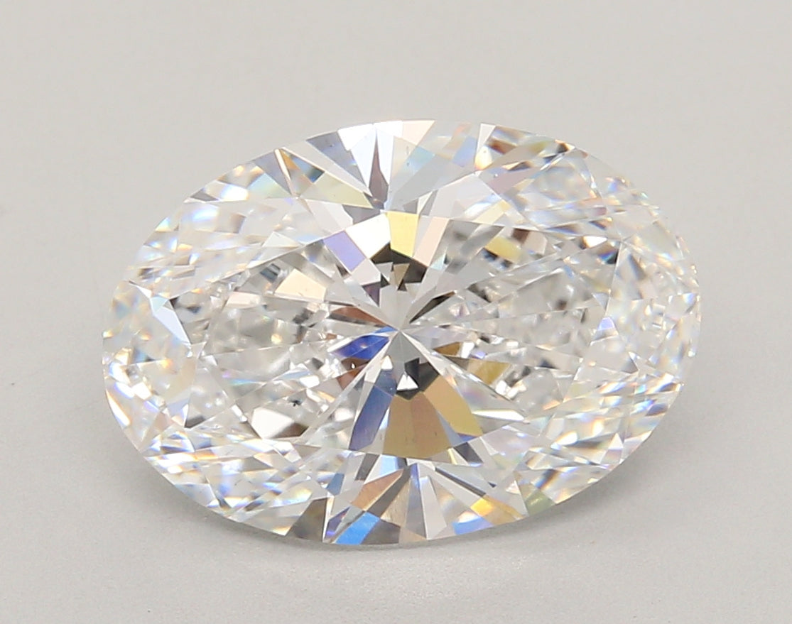 4.51 Carat Oval Shaped, Ideal Cut, D Color, VS2 Clarity, IGI Certified Lab Grown Diamond