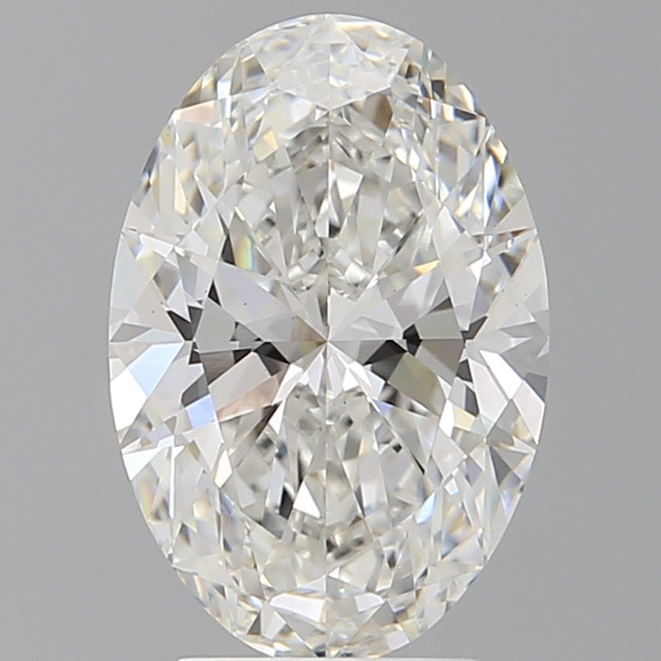3.59 Carat Oval Shaped, Ideal Cut, F Color, VVS2 Clarity, IGI Certified Lab Grown Diamond