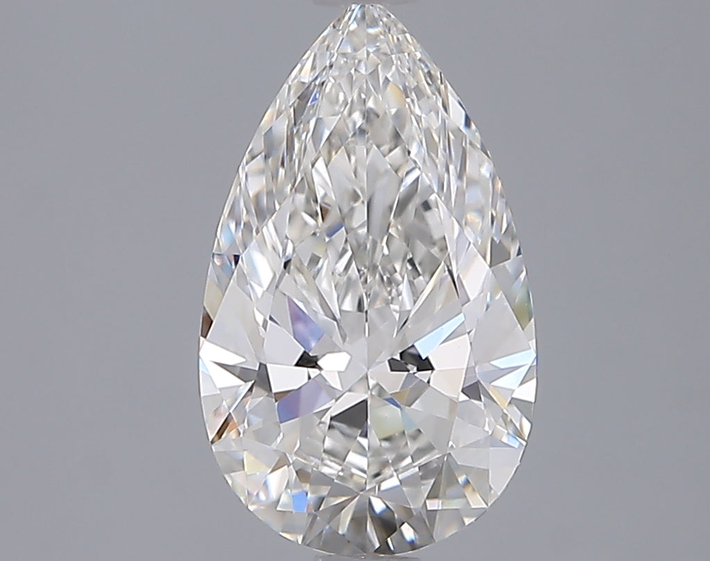 2.04 Carat Pear Shaped, Ideal Cut, F Color, VVS2 Clarity, IGI Certified Lab Grown Diamond
