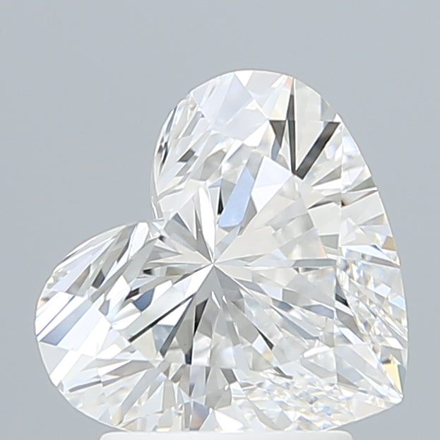 2.38 Carat Heart Shaped, Ideal Cut, E Color, VVS2 Clarity, IGI Certified Lab Grown Diamond