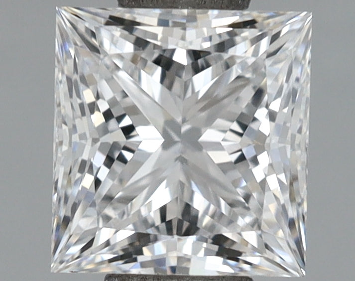 1.02 Carat Princess Shaped, Ideal Cut, D Color, VVS1 Clarity, IGI Certified Lab Grown Diamond