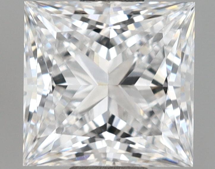 1.04 Carat Princess Shaped, Ideal Cut, D Color, VVS1 Clarity, IGI Certified Lab Grown Diamond