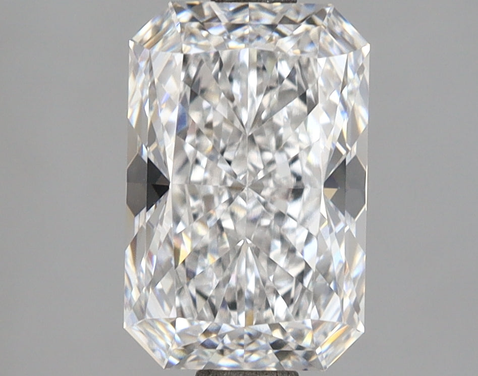 2.54 Carat Radiant Shaped, Ideal Cut, D Color, VVS1 Clarity, IGI Certified Lab Grown Diamond