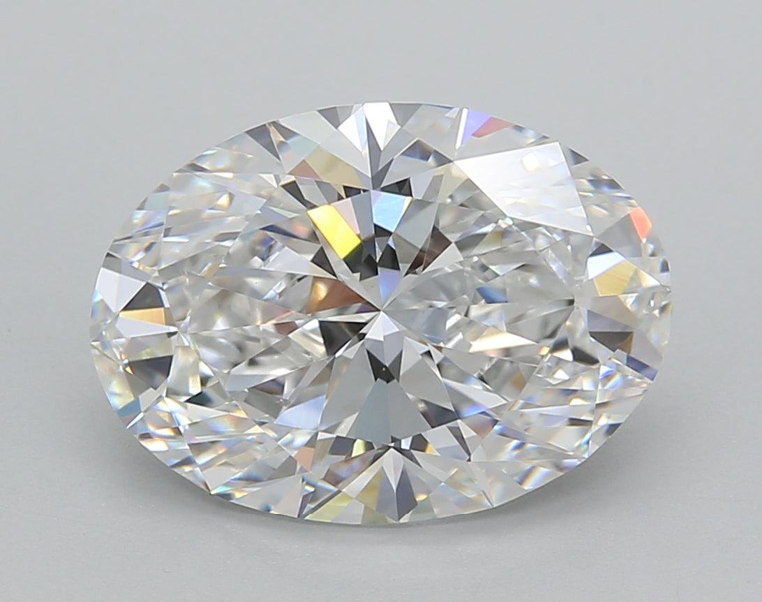 4.52 Carat Oval Shaped, Excellent Cut, D Color, VVS2 Clarity, IGI Certified Lab Grown Diamond