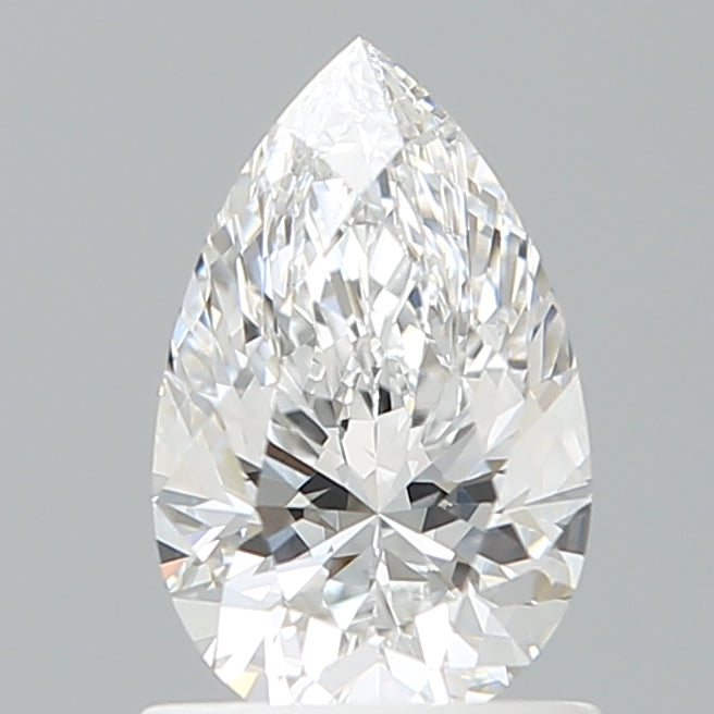1.07 Carat Pear Shaped, Excellent Cut, D Color, VVS2 Clarity, IGI Certified Lab Grown Diamond