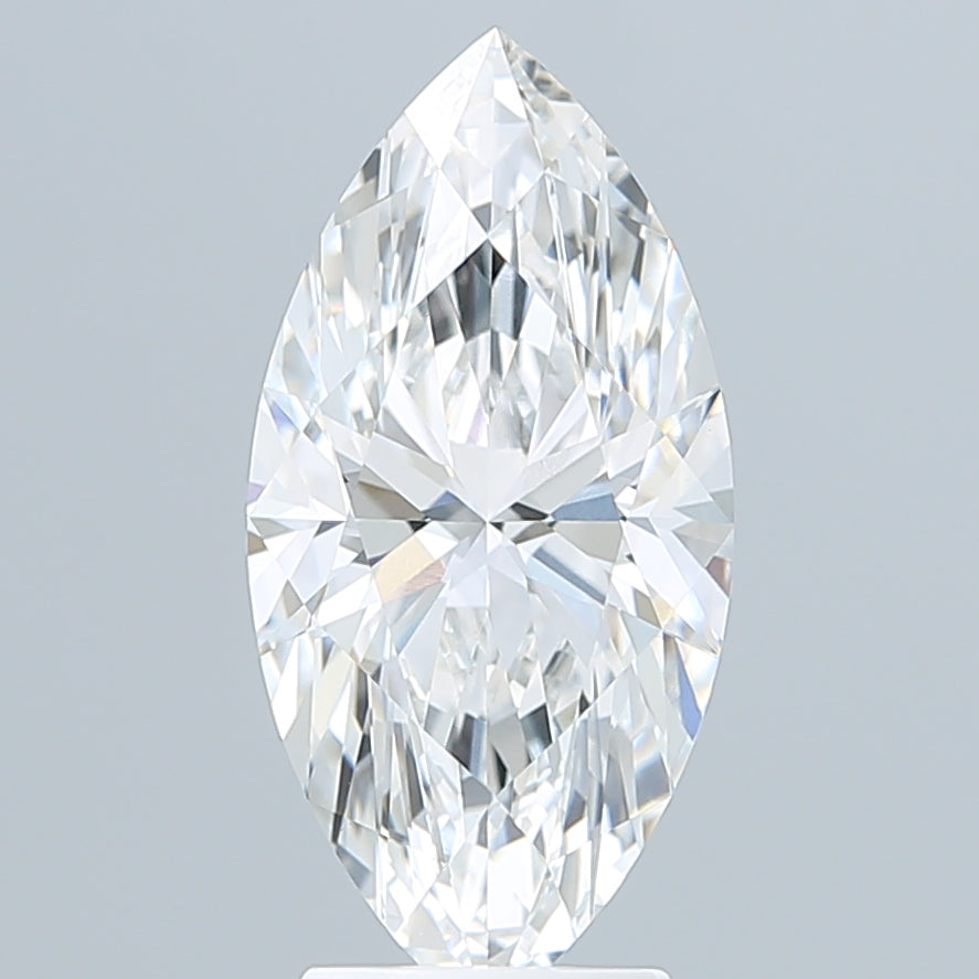 3.56 Carat Marquise Shaped, Ideal Cut, F Color, VVS2 Clarity, IGI Certified Lab Grown Diamond