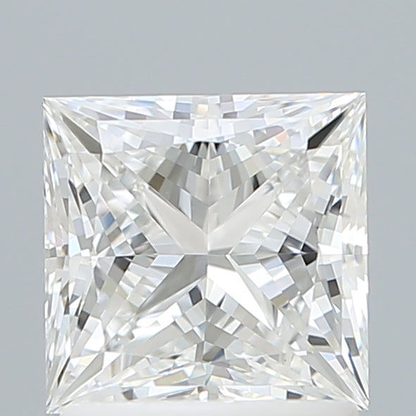 1.56 Carat Princess Shaped, Ideal Cut, E Color, VVS2 Clarity, IGI Certified Lab Grown Diamond