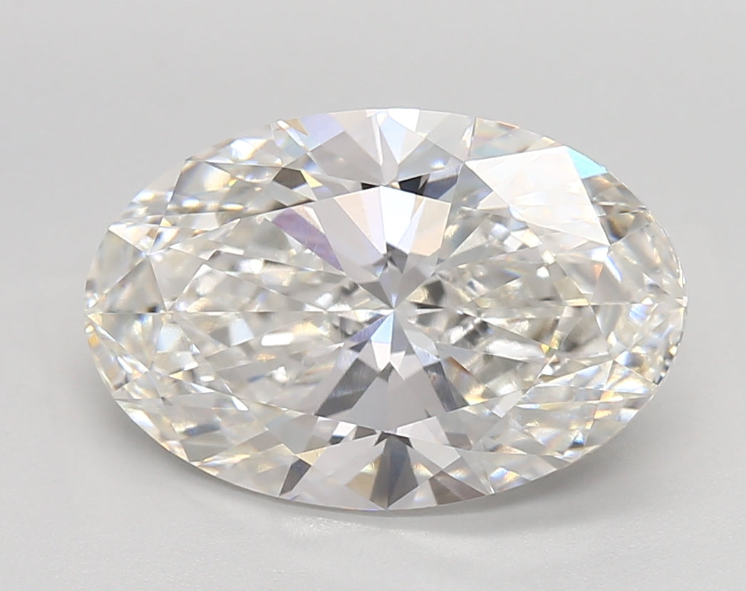 4.40 Carat Oval Shaped, Very Good Cut, F Color, VVS1 Clarity, IGI Certified Lab Grown Diamond