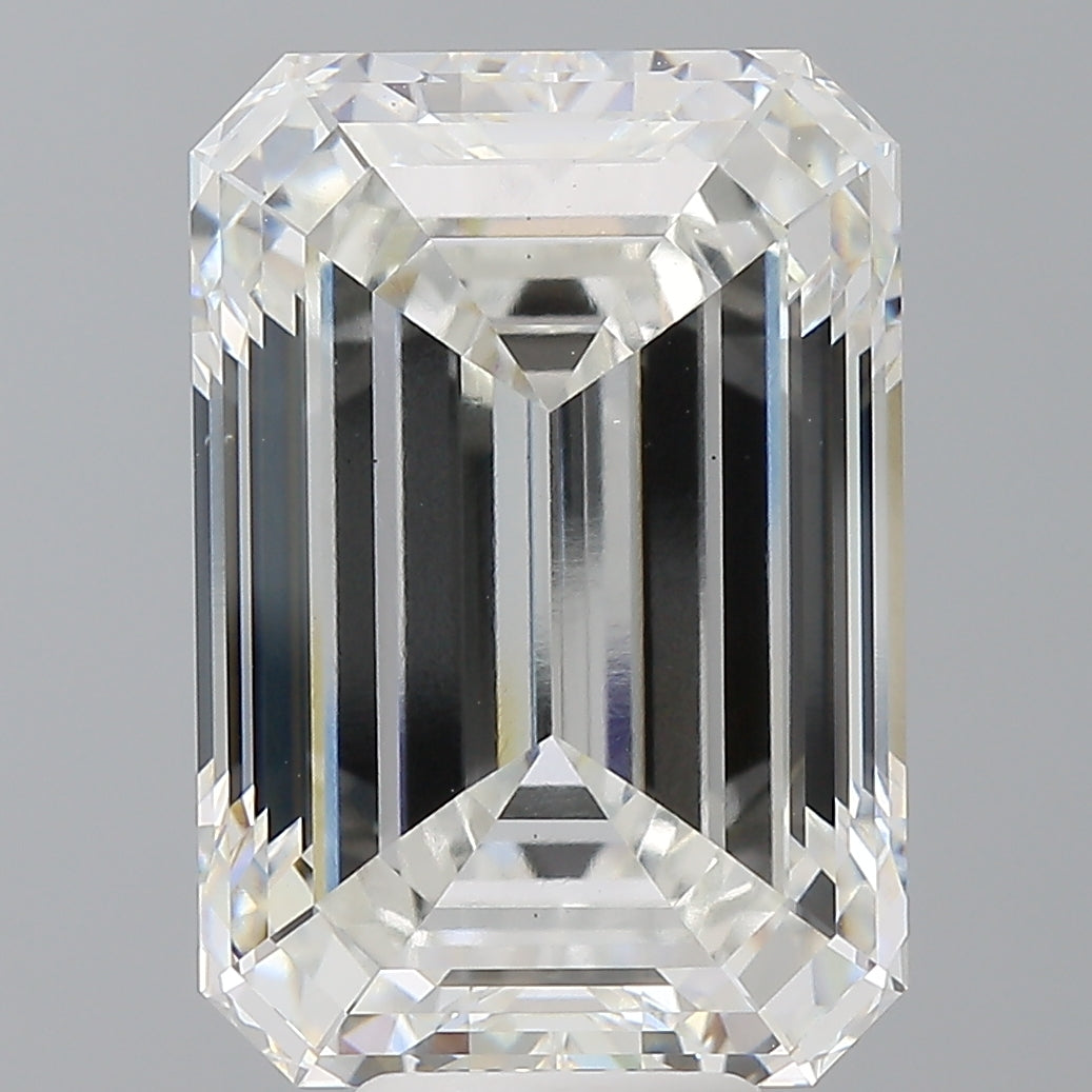 10.07 Carat Emerald Shaped, Excellent Cut, F Color, VS1 Clarity, IGI Certified Lab Grown Diamond
