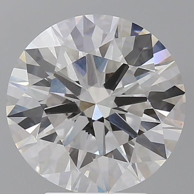 4.10 Carat Round Shaped, Ideal Cut, E Color, VVS2 Clarity, IGI Certified Lab Grown Diamond