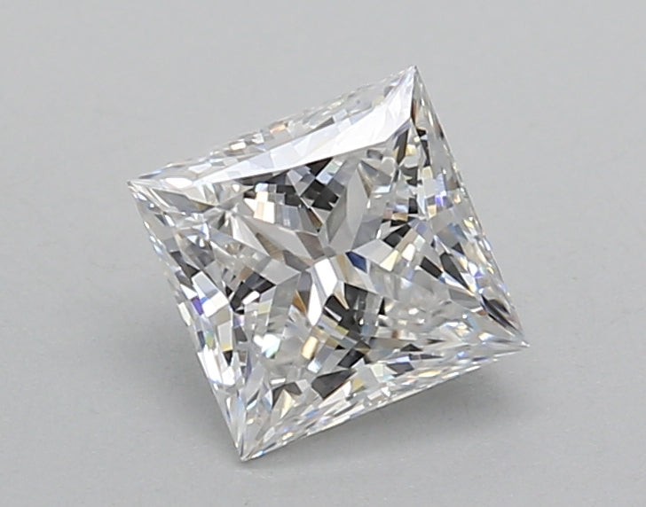 1.01 Carat Princess Shaped, Excellent Cut, E Color, VVS2 Clarity, IGI Certified Lab Grown Diamond