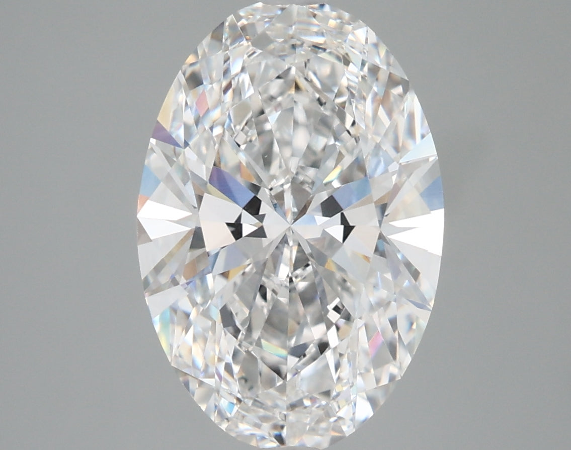 4.15 Carat Oval Shaped, Very Good Cut, D Color, VVS2 Clarity, IGI Certified Lab Grown Diamond