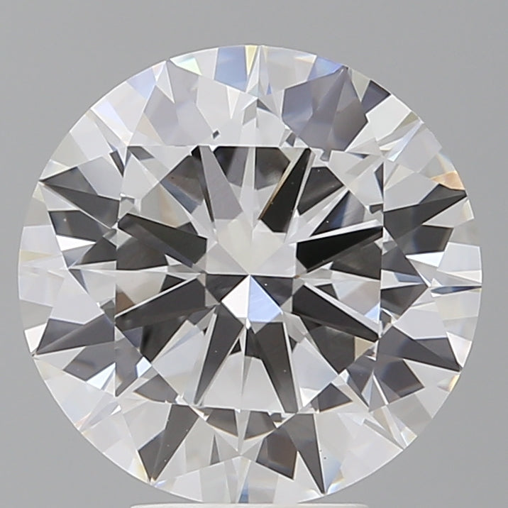 5.51 Carat Round Shaped, Excellent Cut, F Color, VVS2 Clarity, IGI Certified Lab Grown Diamond