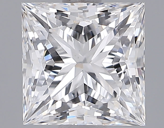 1.47 Carat Princess Shaped, Ideal Cut, D Color, VS1 Clarity, IGI Certified Lab Grown Diamond