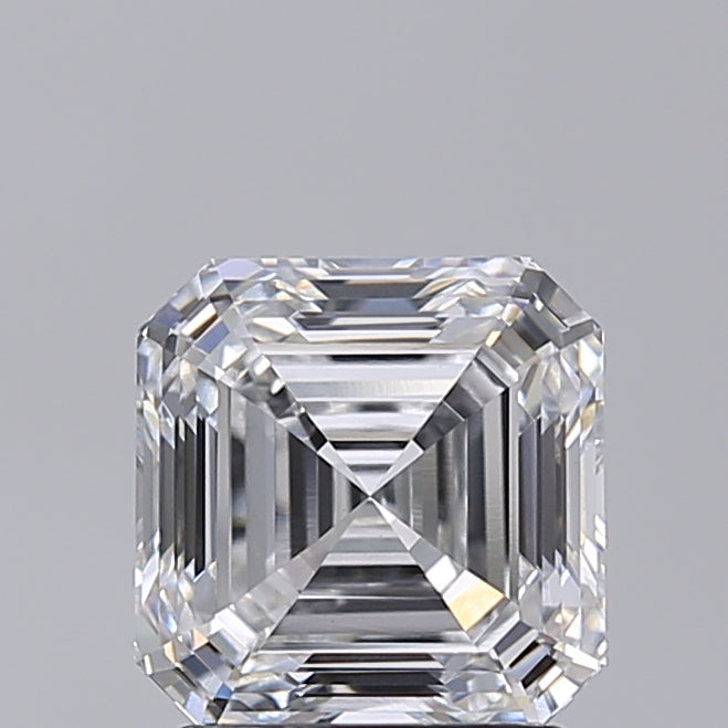 2.01 Carat Asscher Shaped, Very Good Cut, D Color, VVS2 Clarity, IGI Certified Lab Grown Diamond