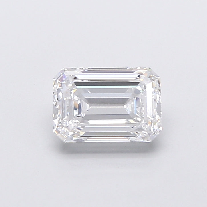 2.07 Carat Emerald Shaped, Very Good Cut, D Color, VVS2 Clarity, IGI Certified Lab Grown Diamond