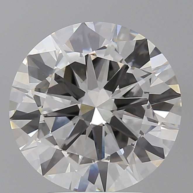 4.04 Carat Round Shaped, Excellent Cut, F Color, VVS2 Clarity, IGI Certified Lab Grown Diamond