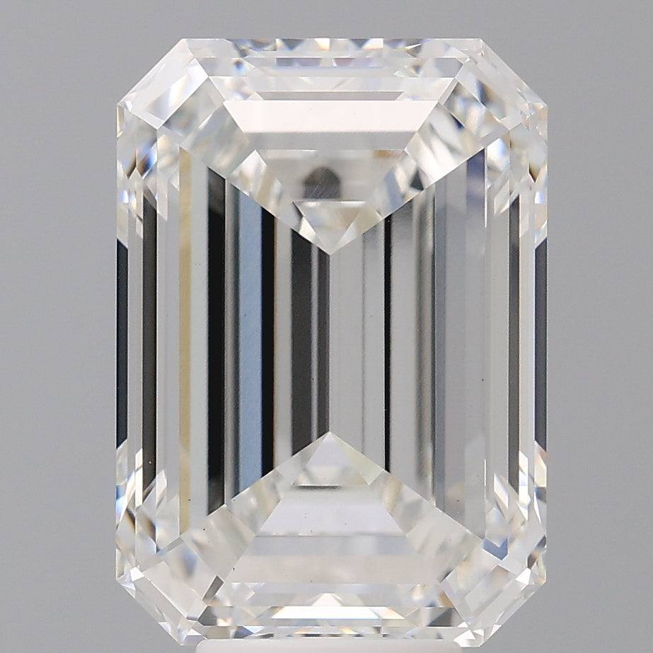 8.06 Carat Emerald Shaped, Excellent Cut, F Color, VS1 Clarity, IGI Certified Lab Grown Diamond