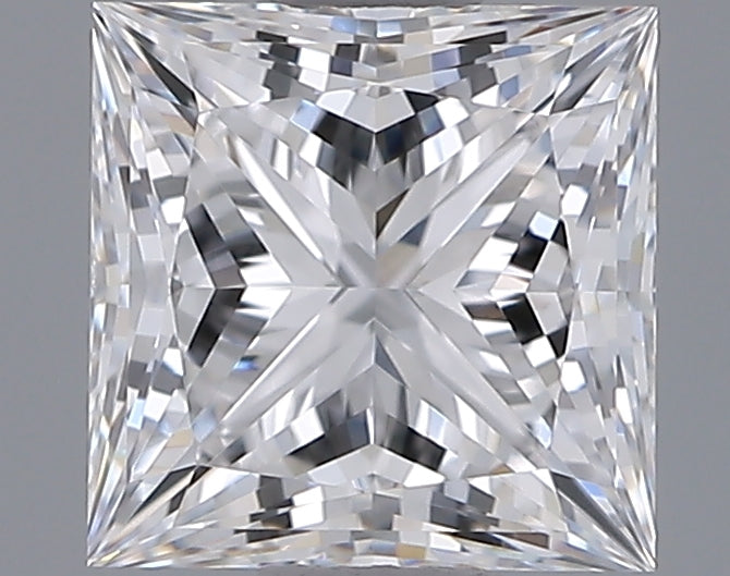 1.04 Carat Princess Shaped, Ideal Cut, D Color, VVS2 Clarity, IGI Certified Lab Grown Diamond