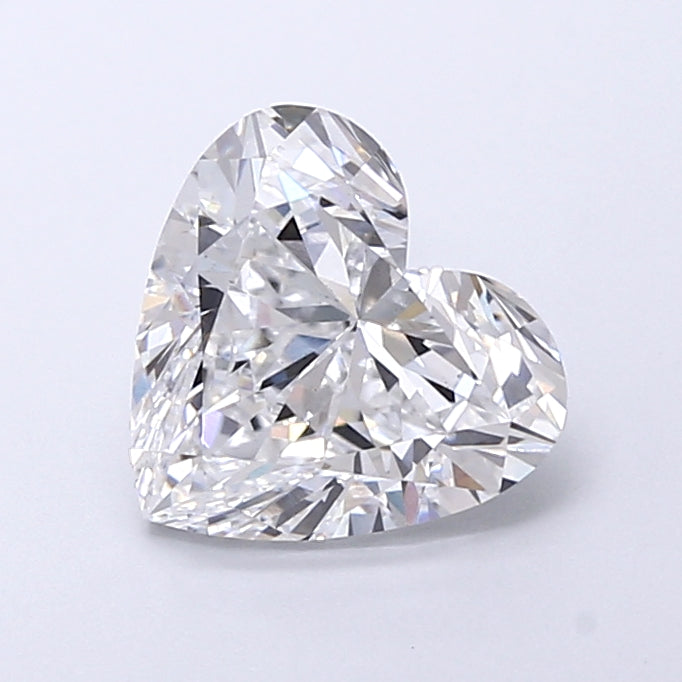 2.54 Carat Heart Shaped, Very Good Cut, D Color, VS1 Clarity, IGI Certified Lab Grown Diamond